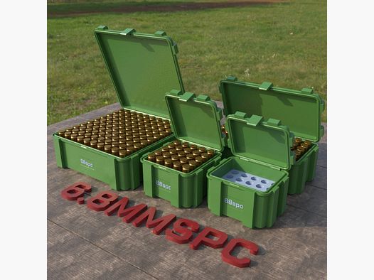 Filamelt Munitionsbox / 6.8 mm Remington SPC / ‘Klappdeckel’ / Patronenbox, Ammo Box