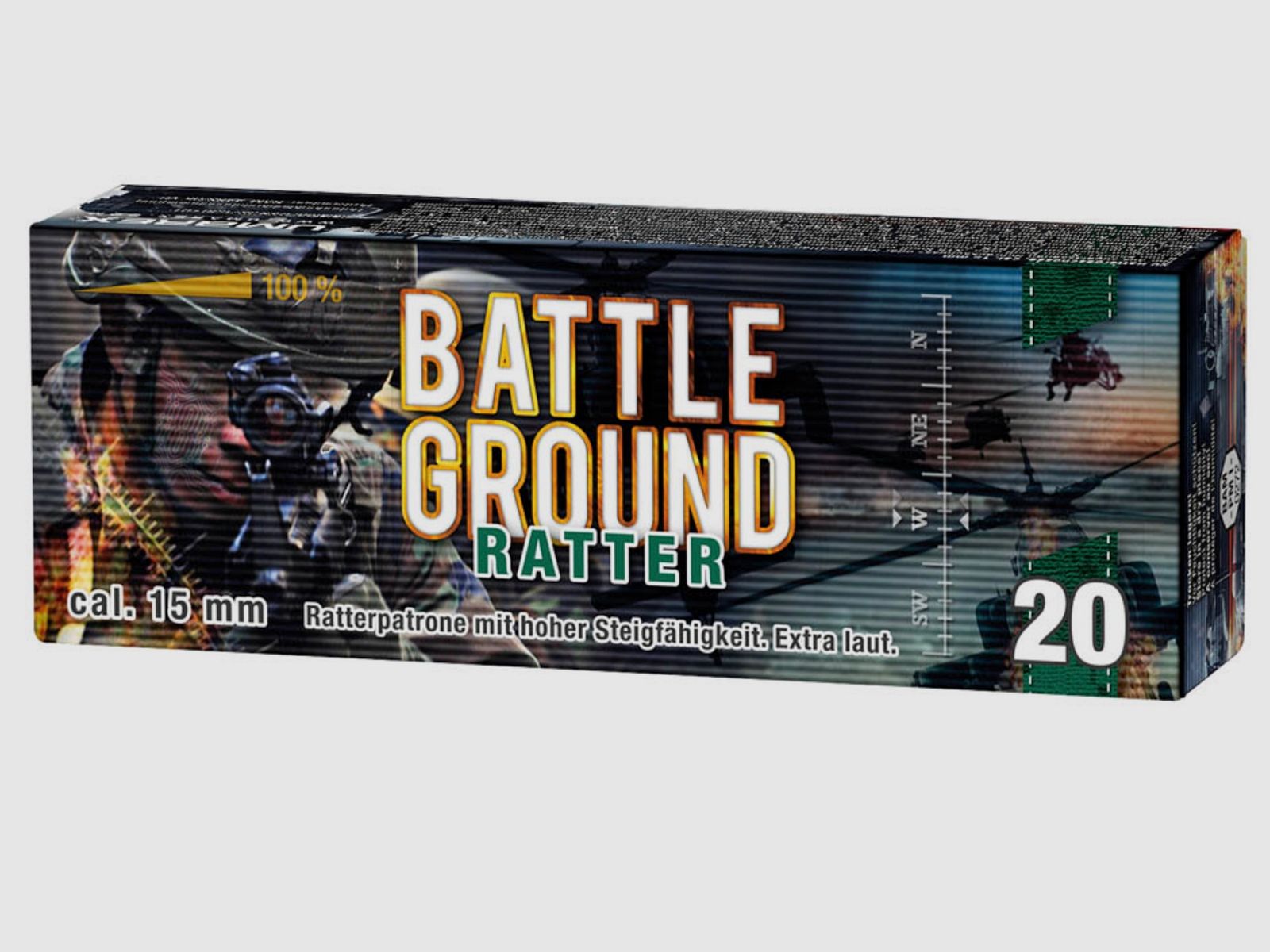 Umarex 4.1597 Battle Ground Ratterpatronen extra laut 20 Stück Pyro
