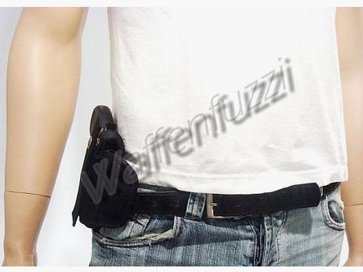 Gürtelholster für mittlere Pistolen für Links- u. Rechtshänder