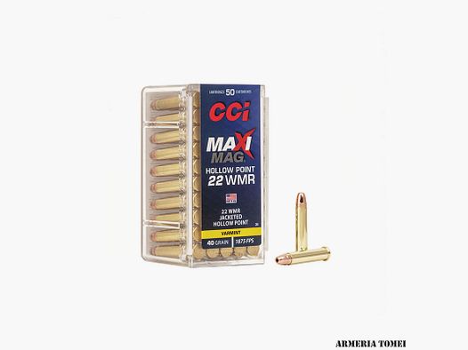 CCI – CAL.22 WMR MAXI-MAG 40GR JHP 0024