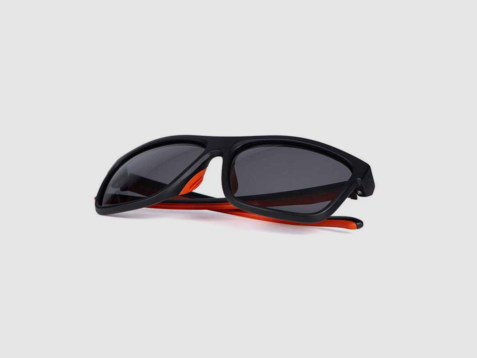 GLASSES – FOX – COLLECTION BLACK / ORANGE Shades – Grey Lens, image 2 of 6