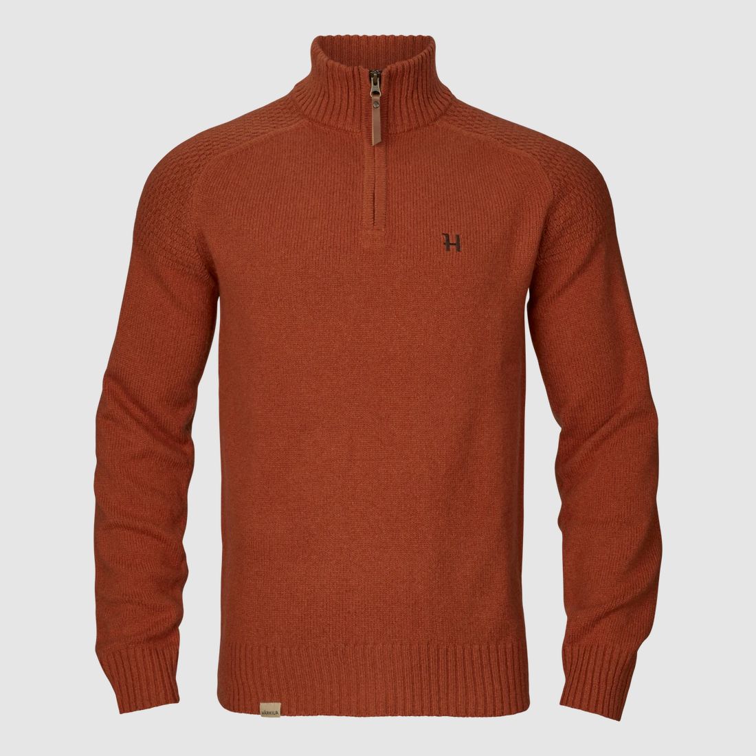 Härkila Vincent Merino Halbzip Pullover Herr Bombay brown 3XL