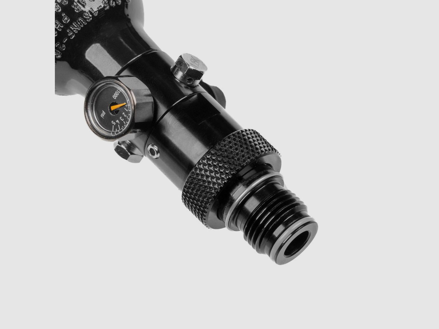0,16 (9ci) LITER Flasche inkl. 850 or 1100 PSI On/Off Slide Valve Air Tank Regulator | 5/8 Gewinde |3000 PSI | Umarex T4E | FSC | FSC XP | Valken | Pistelle X-68, Bild 2 von 3