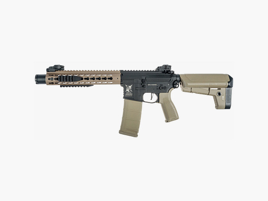 AR15 KeyMod 10 inch BRAVO Delta Armory Tan/Black S-AEG Airsoft Rifle Free from 18 years