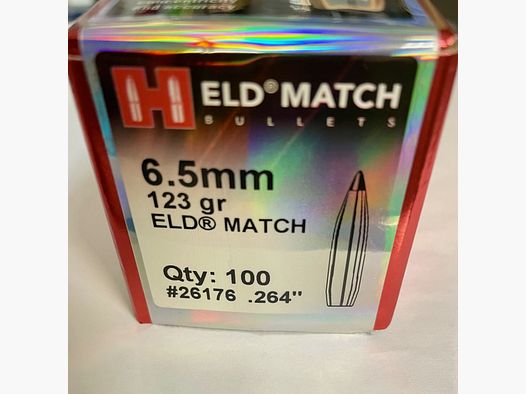 Hornady ELD-Match Geschosse .264 / 6,5 mm / 123 gr