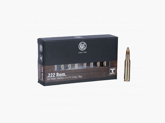 RWS .222 Rem TMS Büchsenmunition 3,24 g