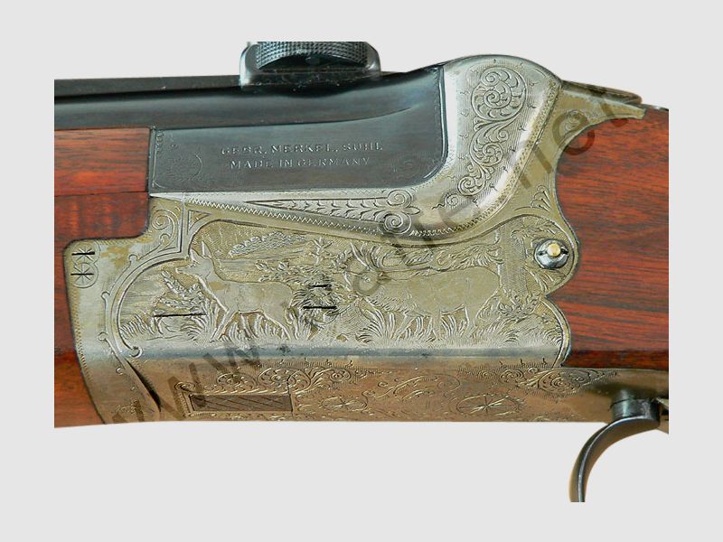 Double-barreled rifle Merkel Mod. 211e with WL, caliber .30-06, 16/70