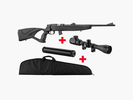 Pack carabina BO Manufacture cal. 22 LR visor 3-9×40 + Silenciador + funda
