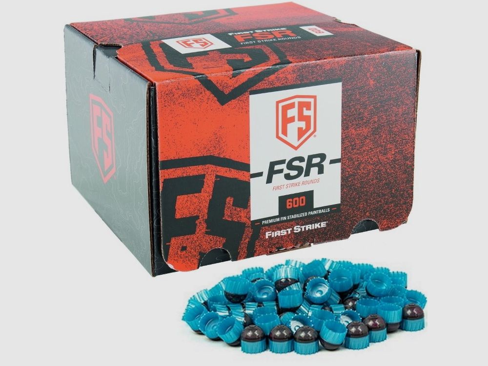 First Strike Paintballs 600 shots box (gray / blue)