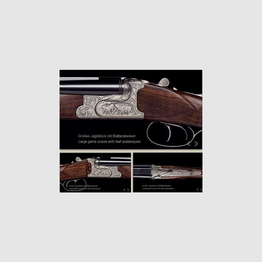 KRIEGHOFF Mehrpreis für Neuwaffe Gravur: 5 Gr. Jagd-Arabeske Optima-Ultra-Classic-Hubertus