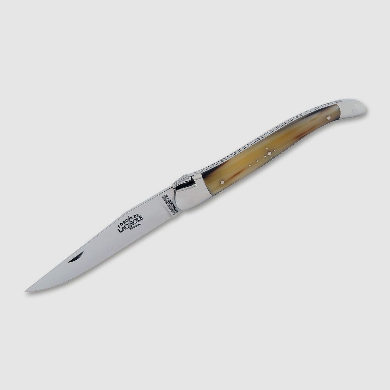 Taschenmesser Laguiole Tradition Horn Hell 9 §42a konform legal führen