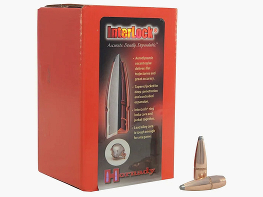Balle Hornady .30/.308 INTERLOCK SP BT 165GR 100 pièces