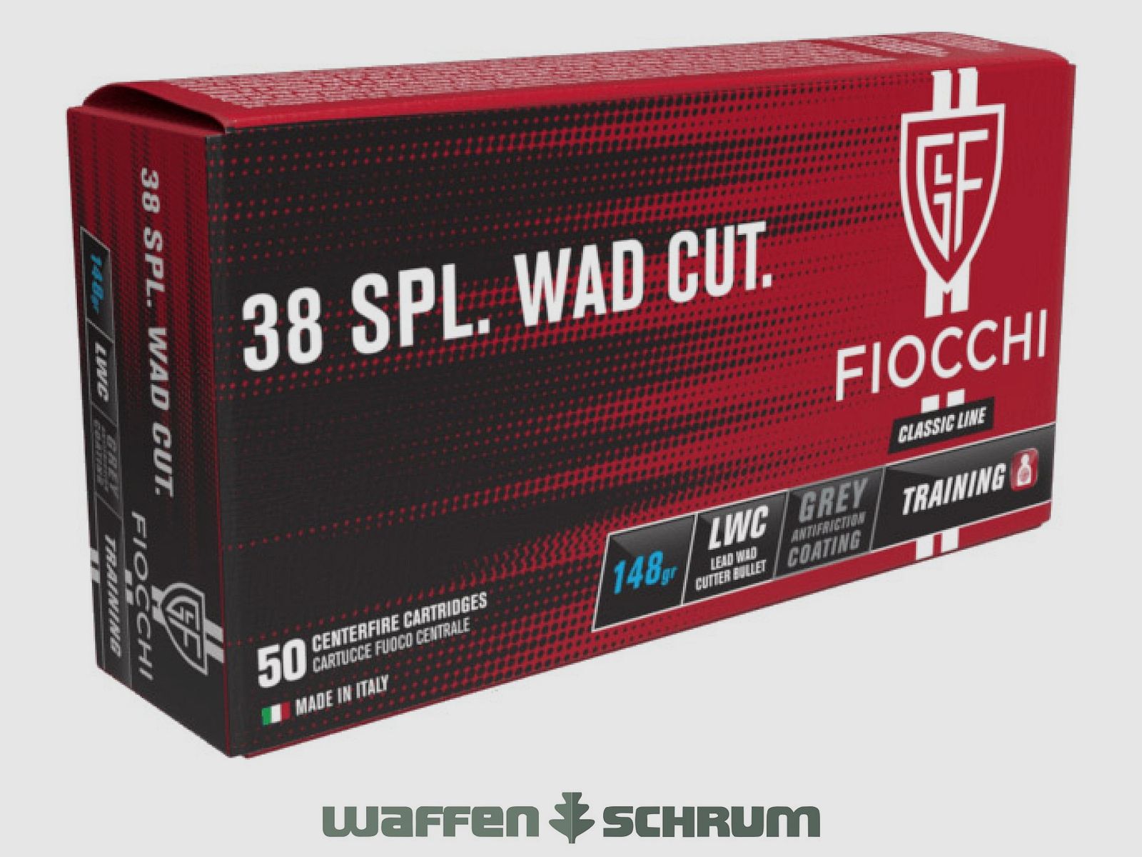 Fiocchi LWC 9,59g - 148gr. .38Special