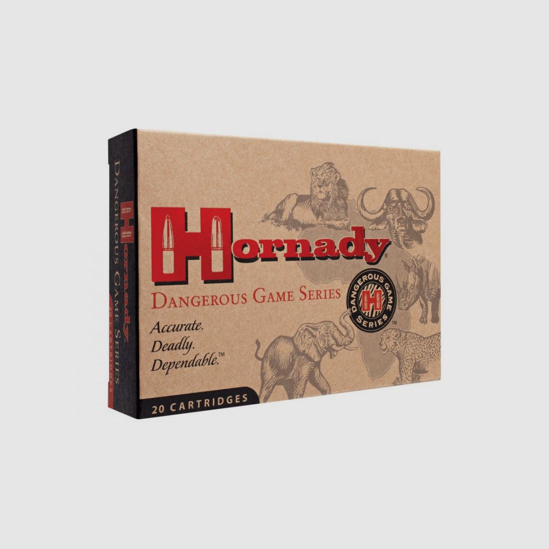 BOX MIT 20 PATRONEN HORNADY 375 RUGER 270 GRS SP-RP SPF