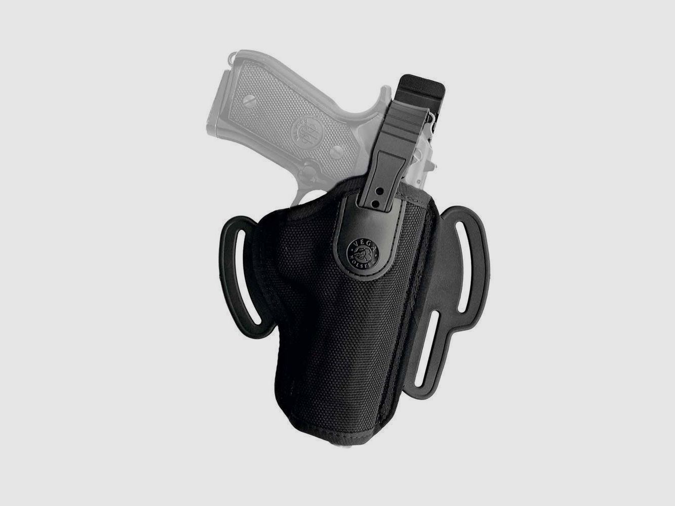 Thermogeformtes Cordura-Gürtelholster 3"-4" S&W K/L/N Frame, Colt Phyton/Trooper/King Cobra, Manurhin MR73, Ruger GP100, Taurus 431/441/65/66/669/82,HW 357 Rechtshänder