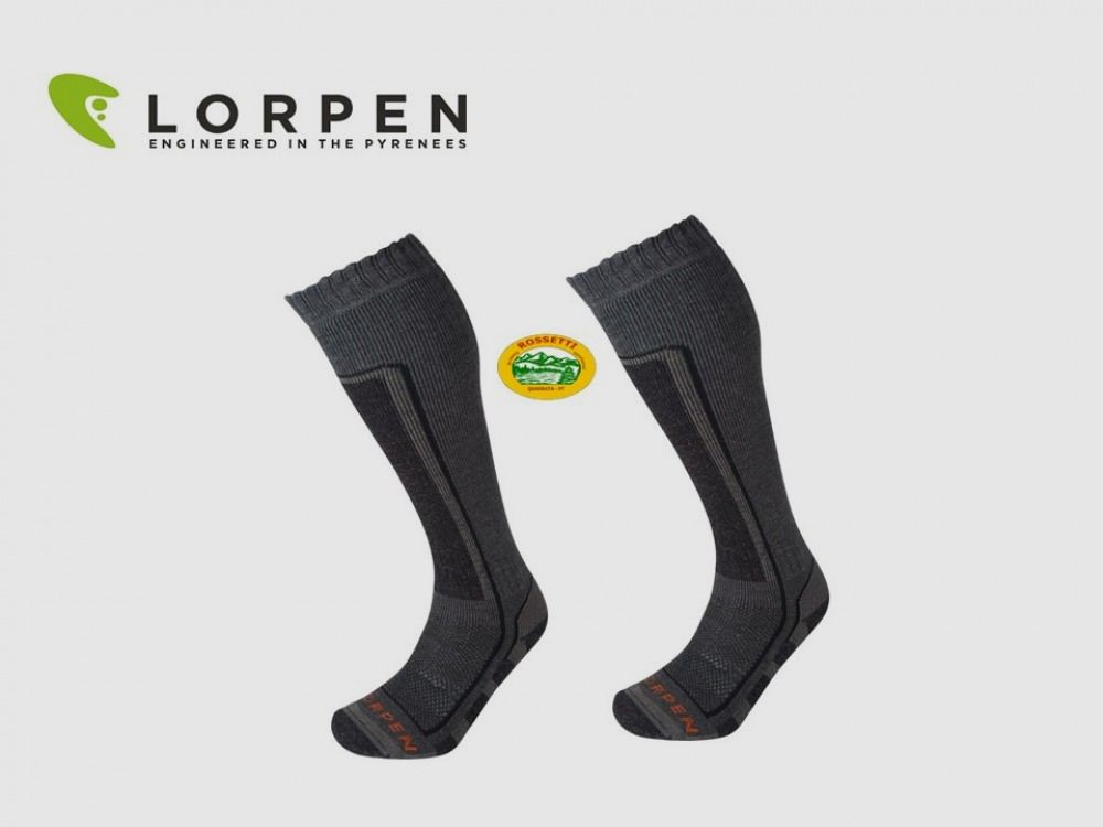LORPEN hohe Socken Hunting Super Heavy Merinowolle