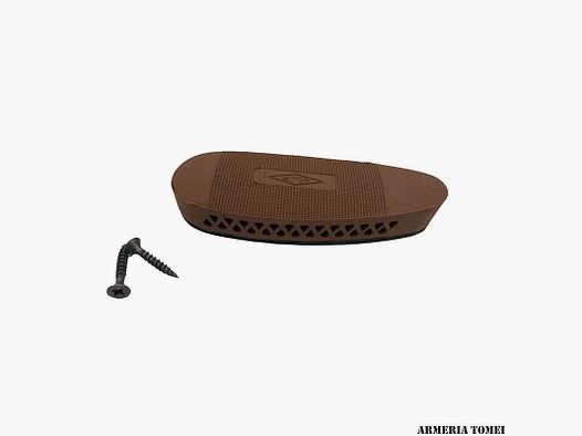 RUBBER BUTT PAD 25mm INT.SE 82mm VENTILATED BROWN