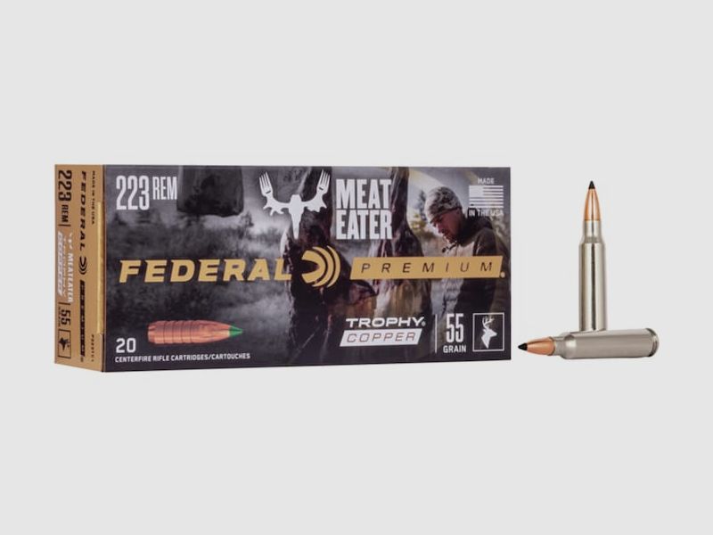 Federal Premium Trophy Copper .223 Rem. 55GR 20 cartucce