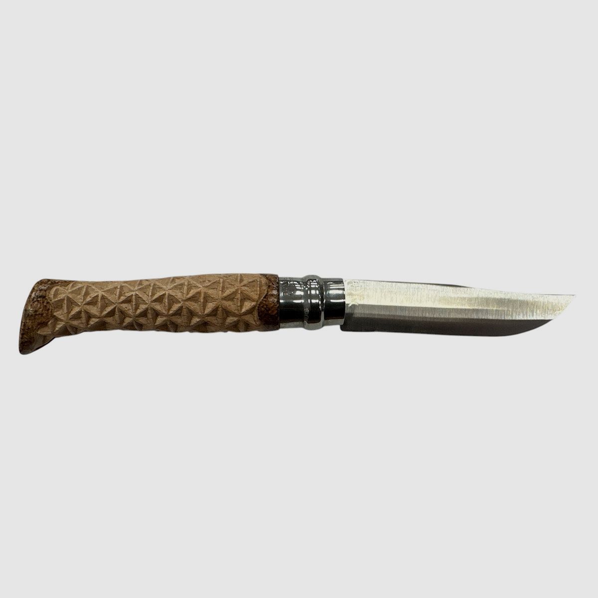 MESSER – OPINEL – N.9 CARBON HANDGEFERTIGT | DREIECKSMUSTER | BÄRENKLINGE, Bild 2 von 4