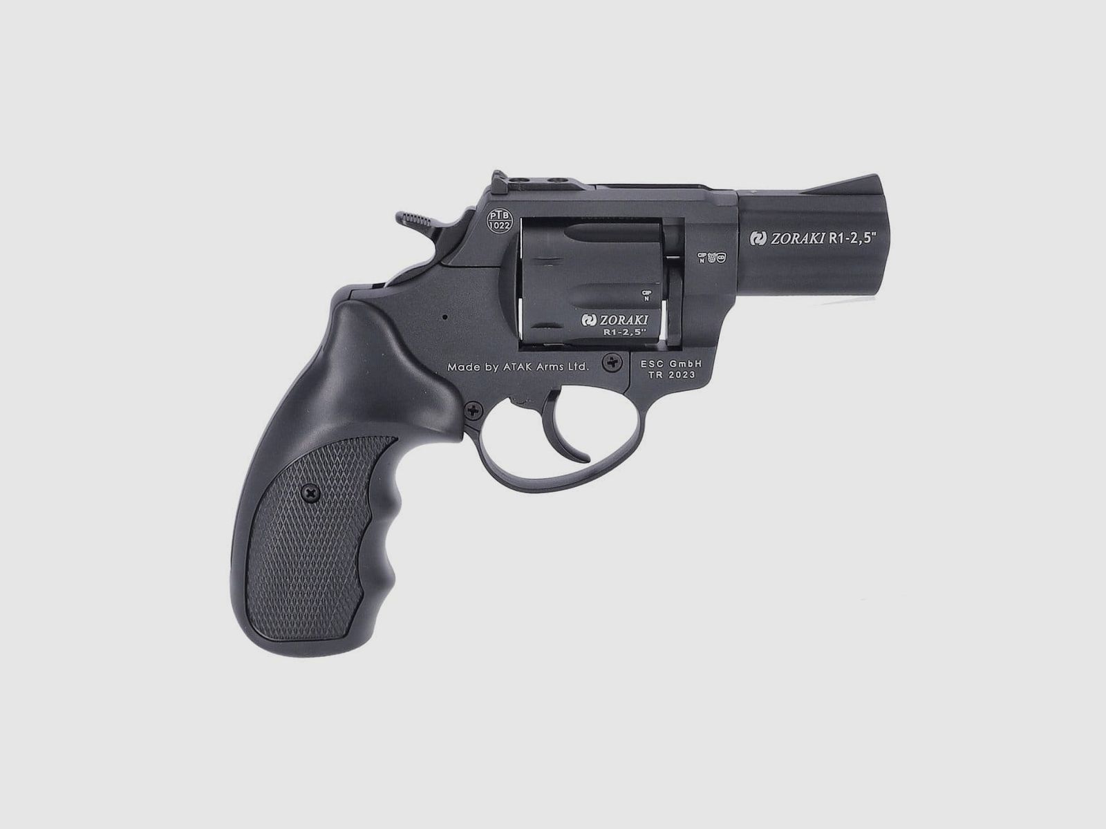 Revolver à blanc Zoraki R1 2.5 pouces 9 mm R.K. noir mat, image 2 sur 4
