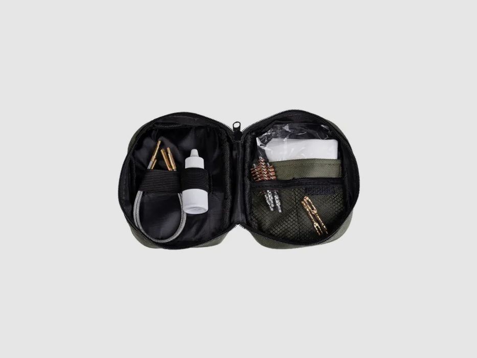Set di pulizia per pistola, calibro 40, 45, 357, 38, 22 e 9 mm, inclusa borsa