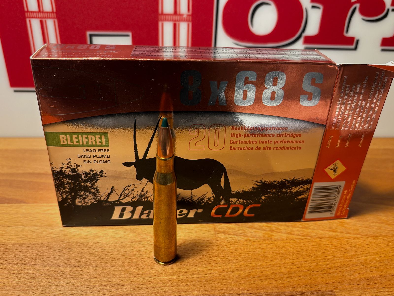 Blaser 8x68 S CDC 11,0g 170grs Bleifrei