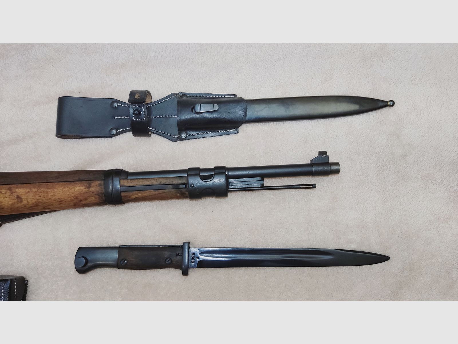 Mauser Karabiner 98k k98 Oberndorf S/42G 8x57 1935 Wehrmacht Ordonanz inkl. Bajonett Seitengewehr 98