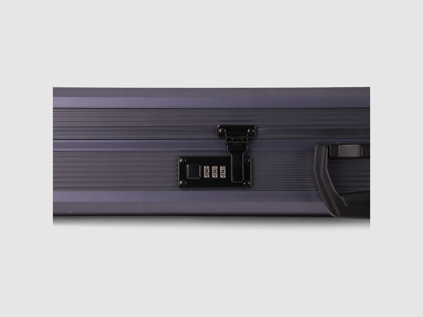 Winter Pistolenkoffer W14 für bis zu 2 Kurzwaffen – Aluminium/Holz, 2 Zahlenschlösser, Noppen (Grey)