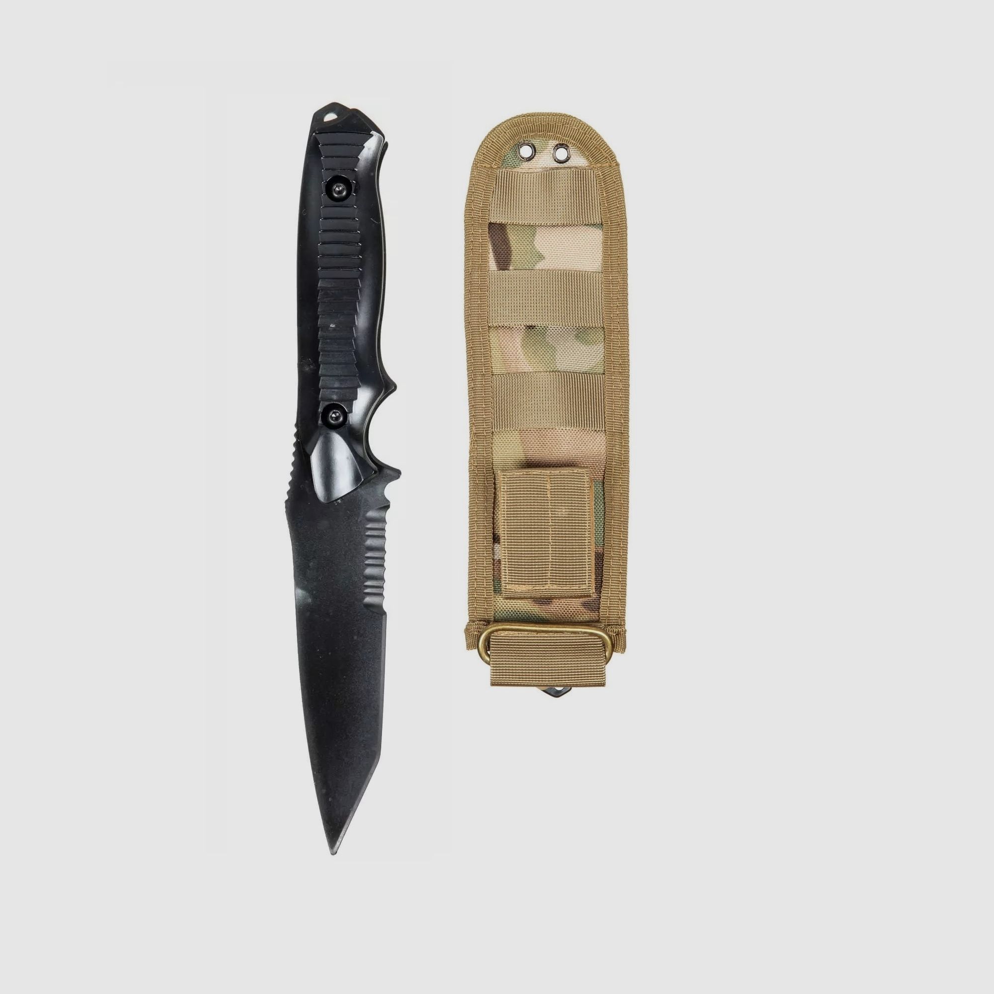 Cuchillo de entrenamiento ACM TD202 con funda - MC/Negro/negro