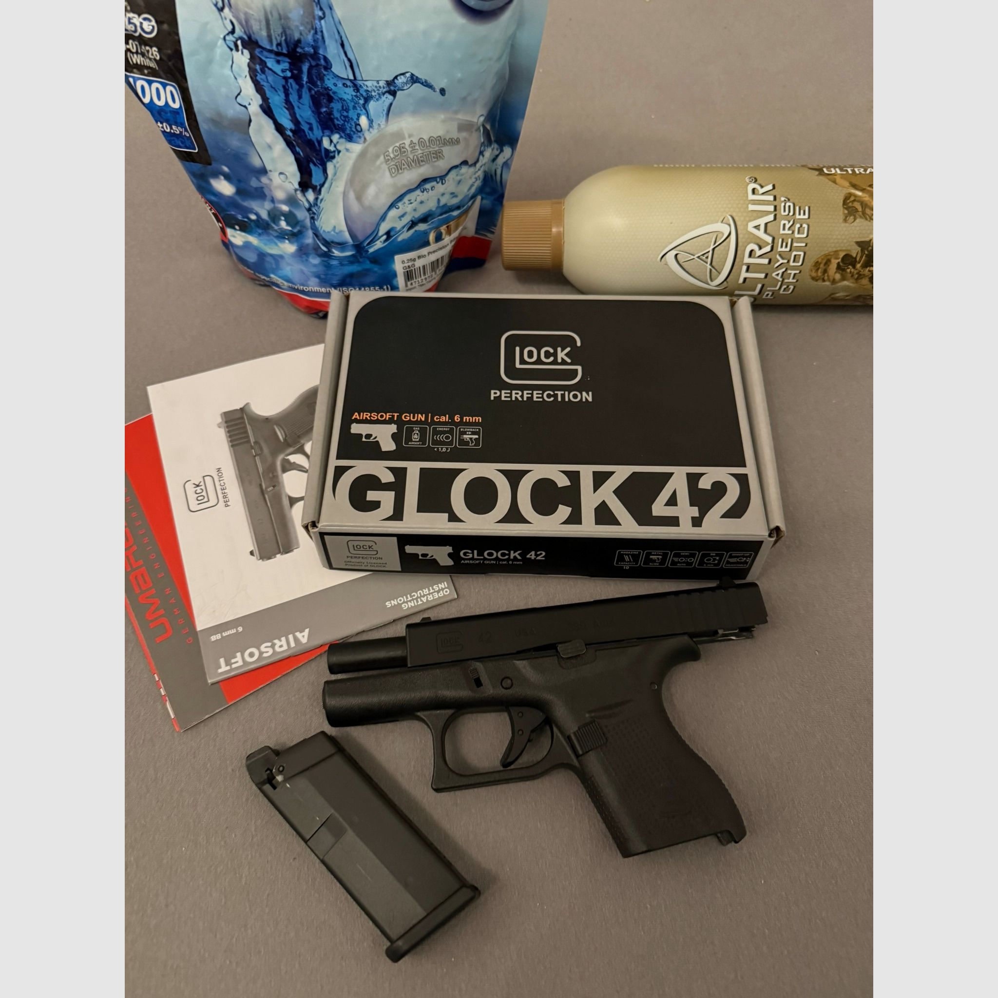 Glock 42 Pistolet Airsoft Gaz 6mm