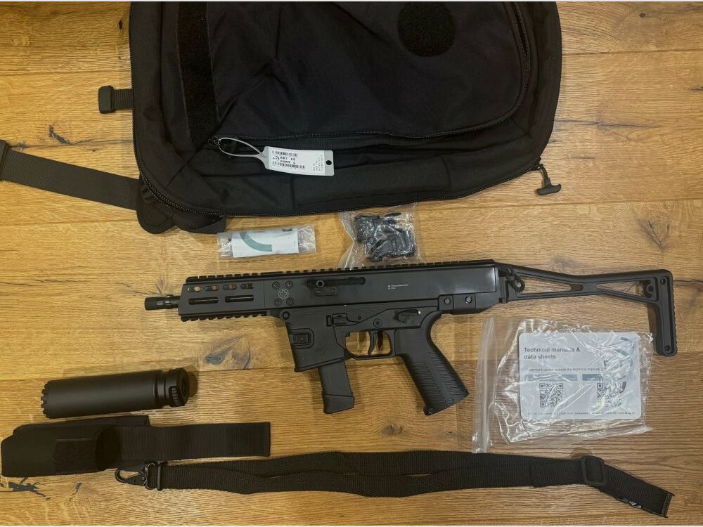 B&T AG (Brügger and Thomet) GHM9 Glock self-loading rifle with silencer