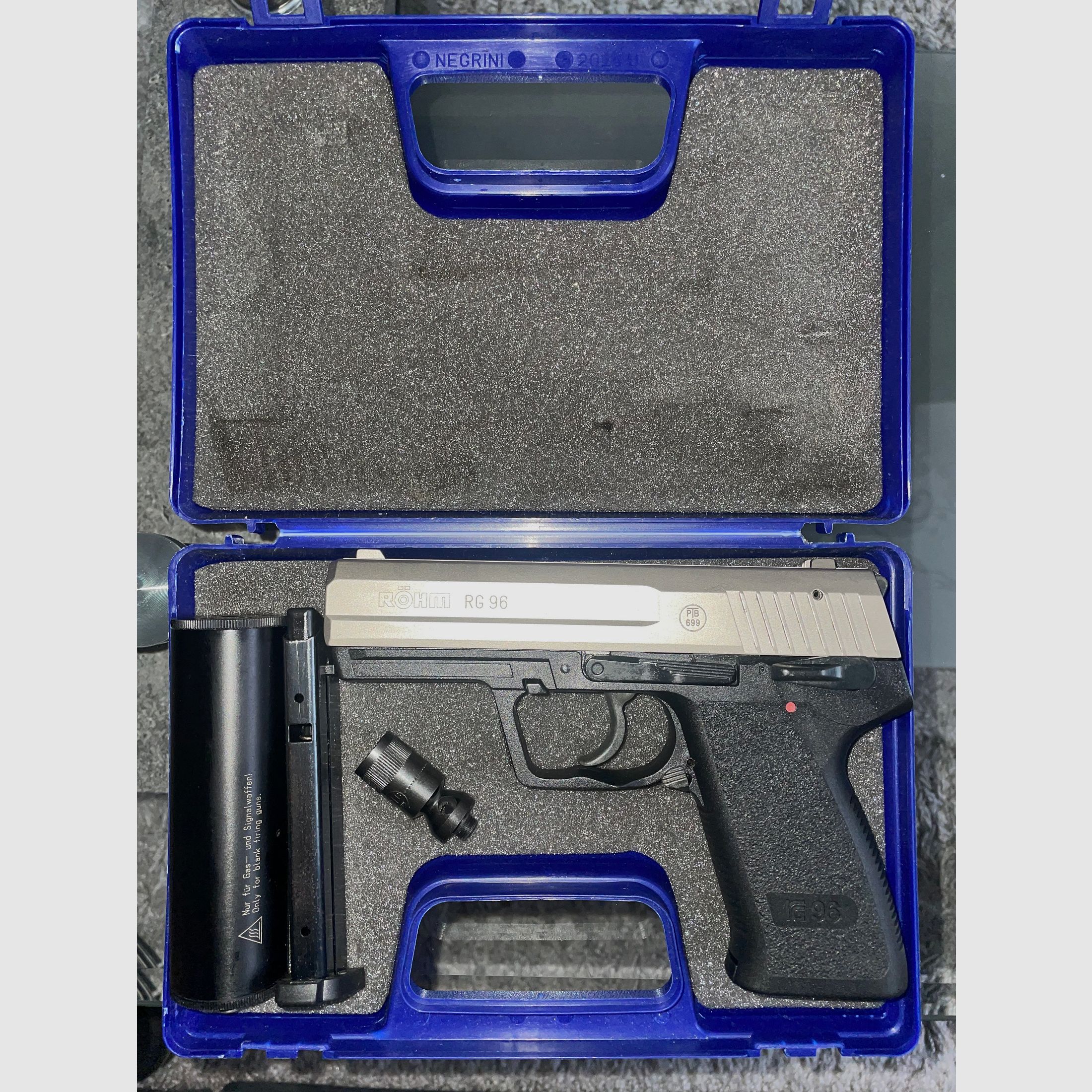 Röhm RG96 Vernickelt 2x Mag. Schalldämpfer