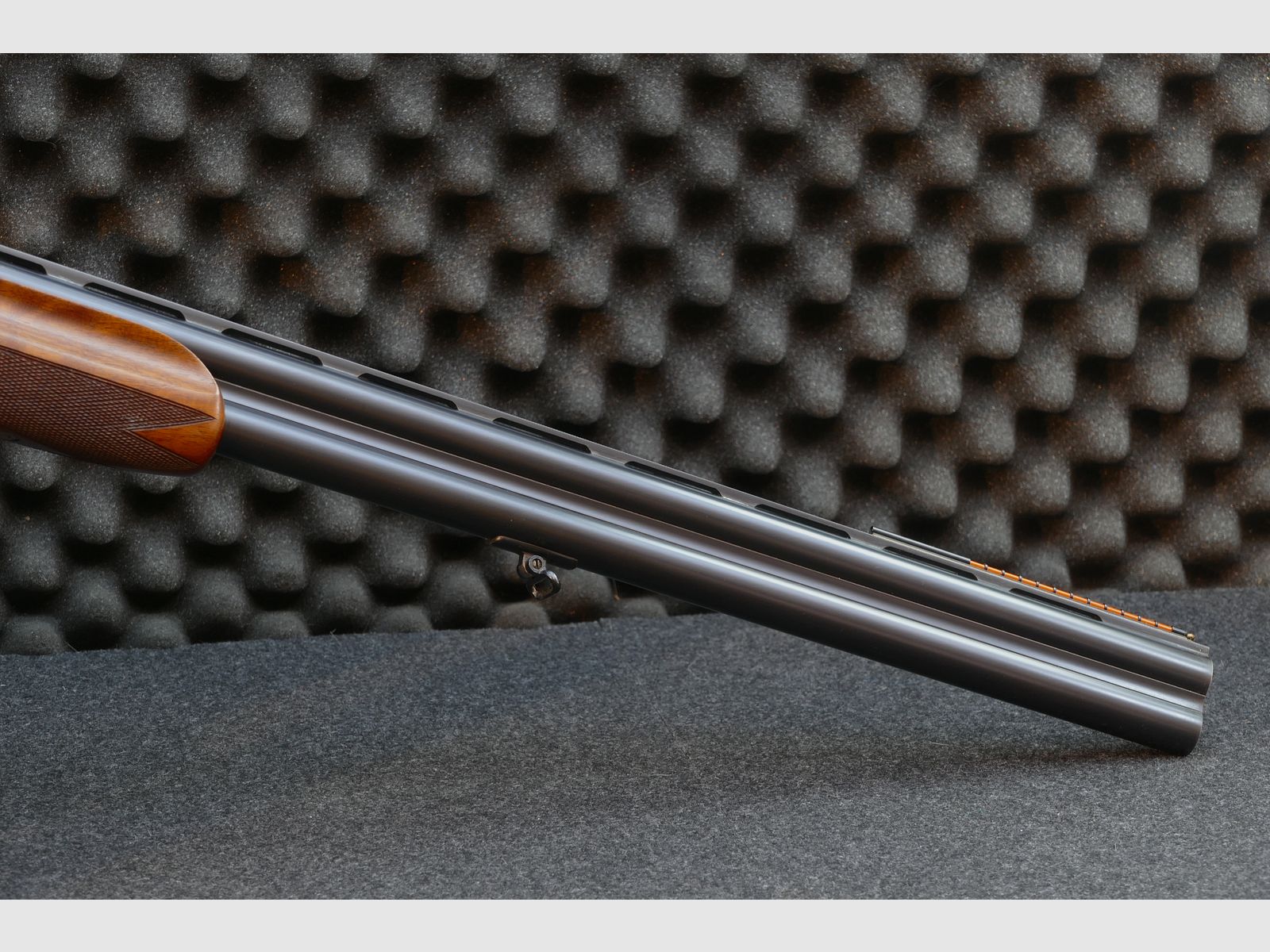 Winchester Super Grade – 12/70, Bockdoppelflinte, Schrankwaffe, Top Zustand