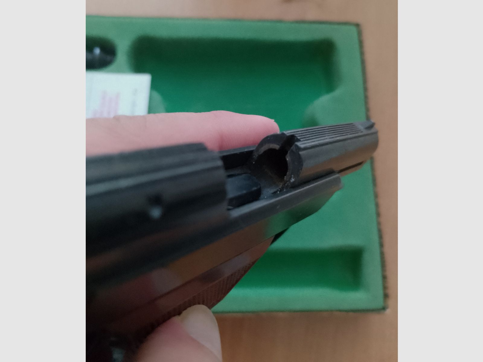 Alte Rhöner SM 15 Kal. 8 mm Knall im PTB 83/2 mit Verpackung!