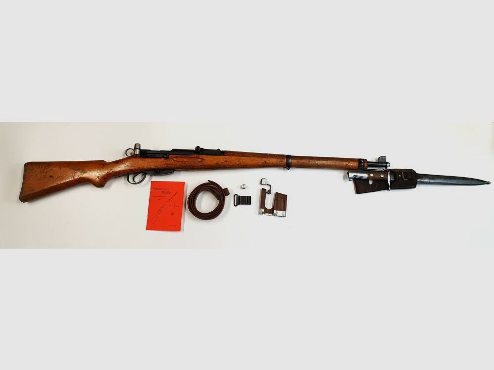 Bern Weapons Factory Repeating Rifle Bern Weapons Factory Swiss K31 Caliber 7.5x55 Swiss complete matching numbers + bayonet