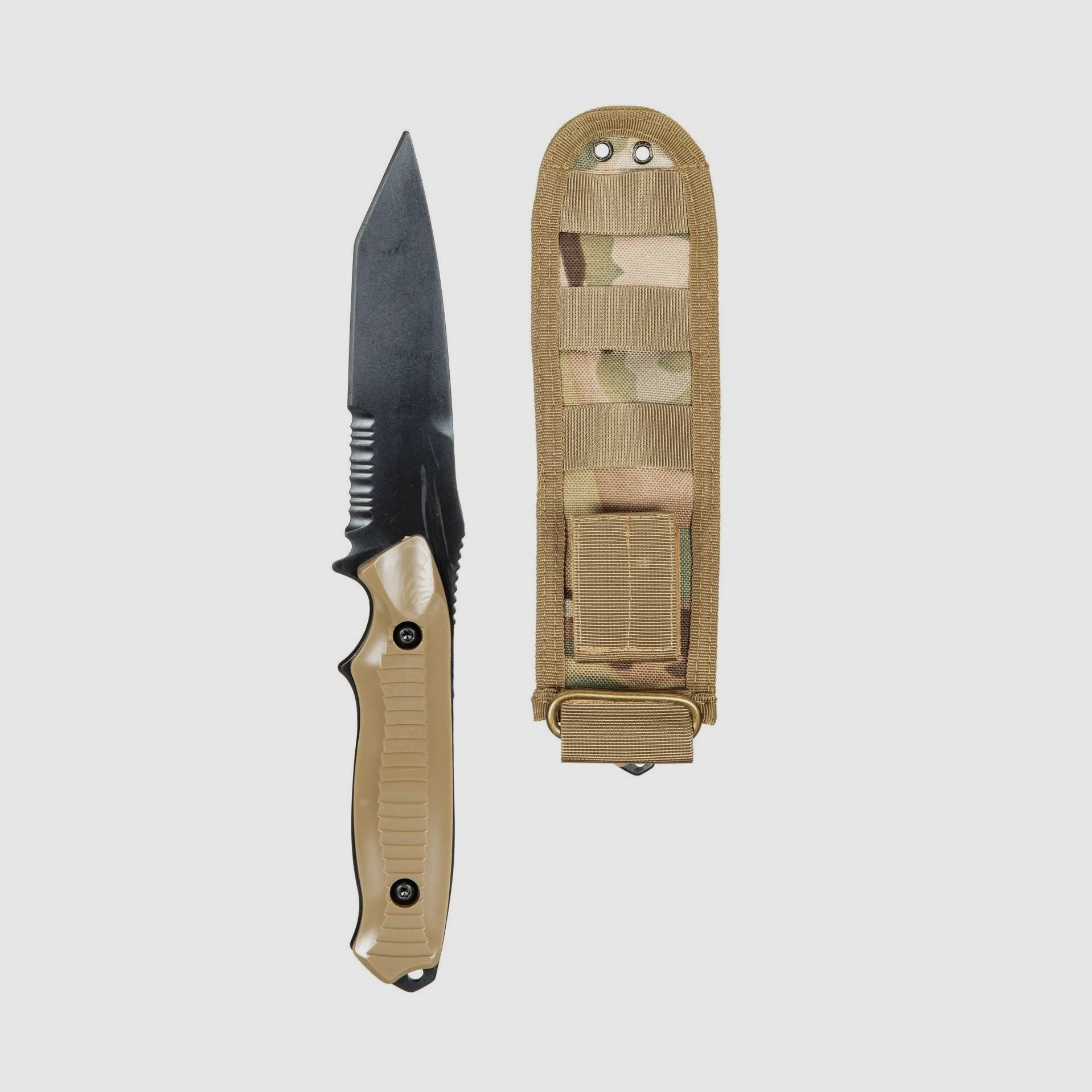 ACM TD202 Trainingsmesser mit Scheide - Tan/MC/schwarz