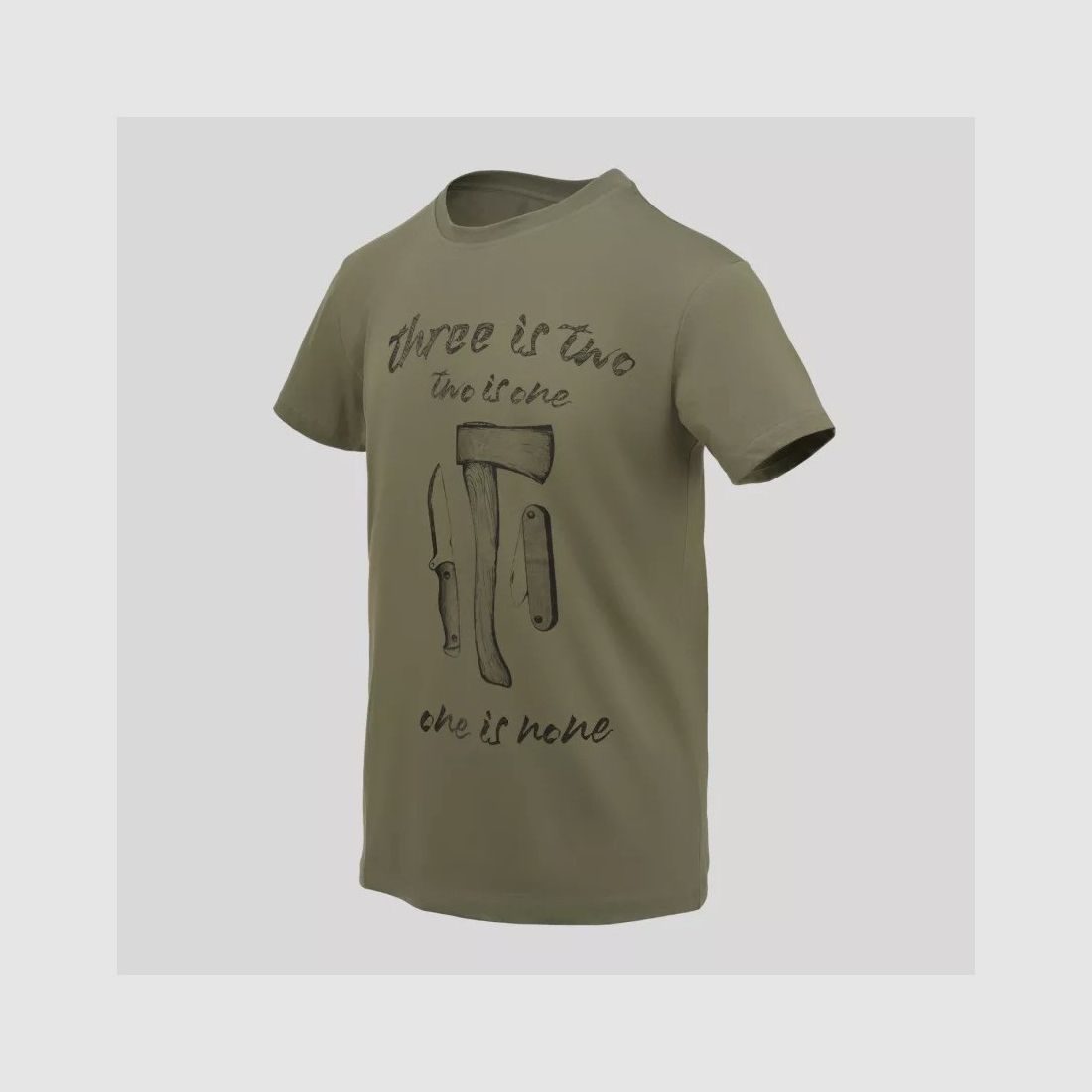 T-shirt One is none Olive Green, afbeelding 1 van 4