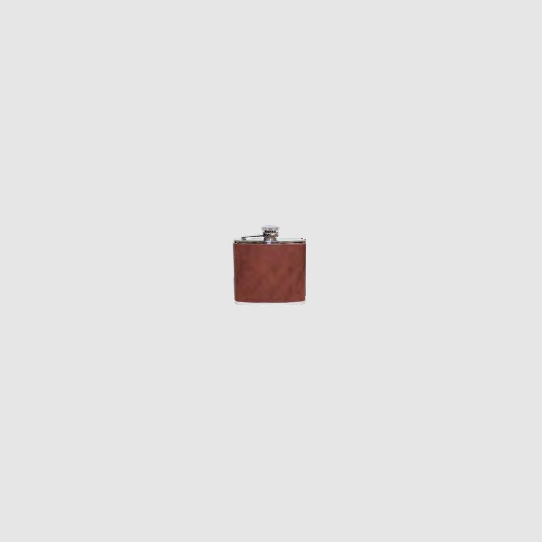 Fritzmann bottiglia di cognac con rivestimento in pelle marrone 120ml