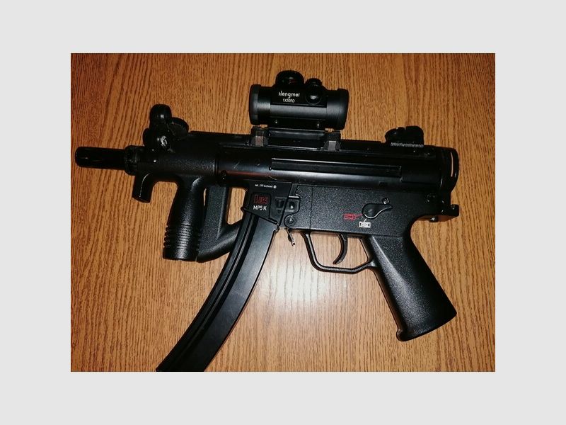 Luftgewehr H & K MP 5K, CO2 , Kal. 4,5 mm Steel