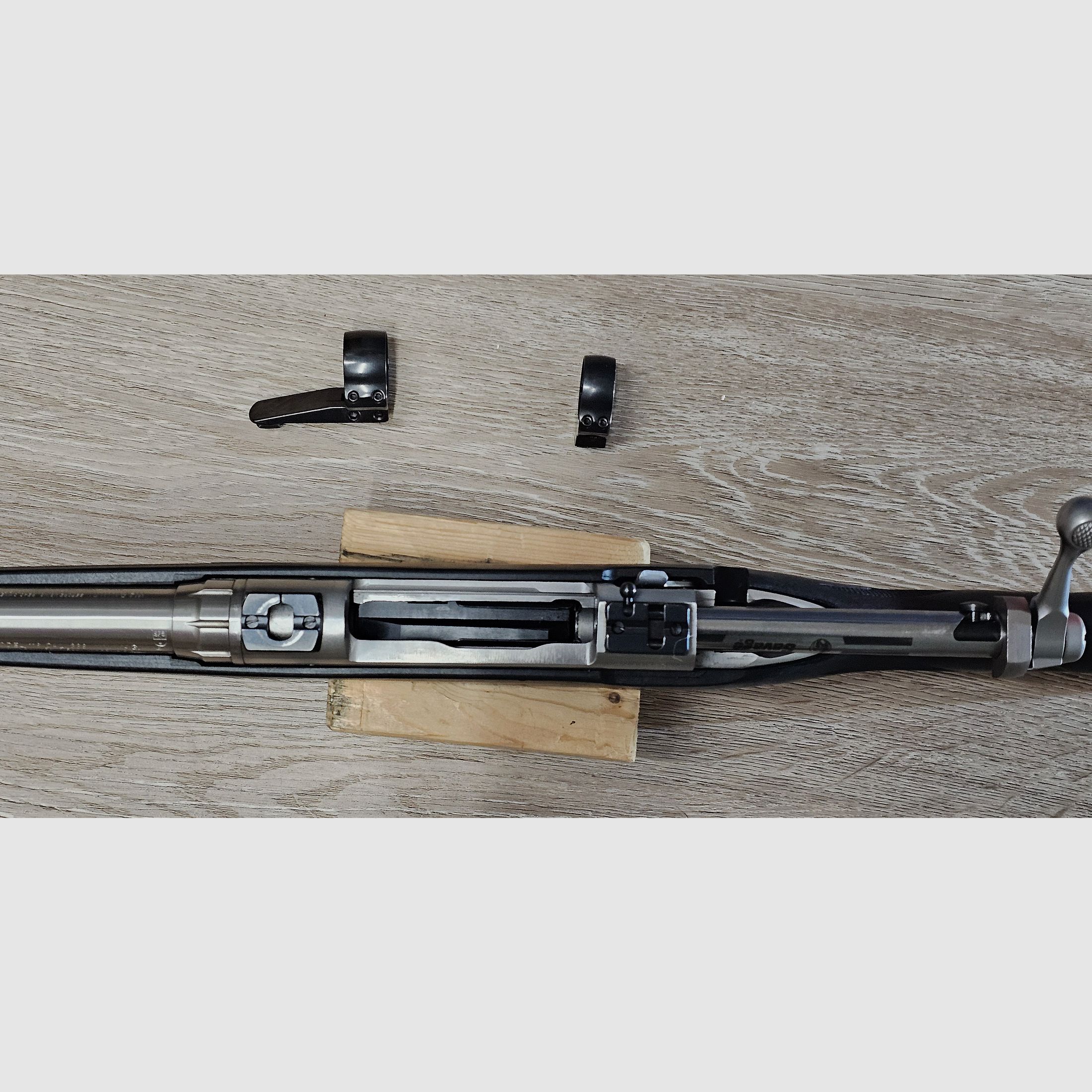 Savage Mod. 116 repeating rifle Cal .338 WinMag with swivel mount (for 30mm tube)