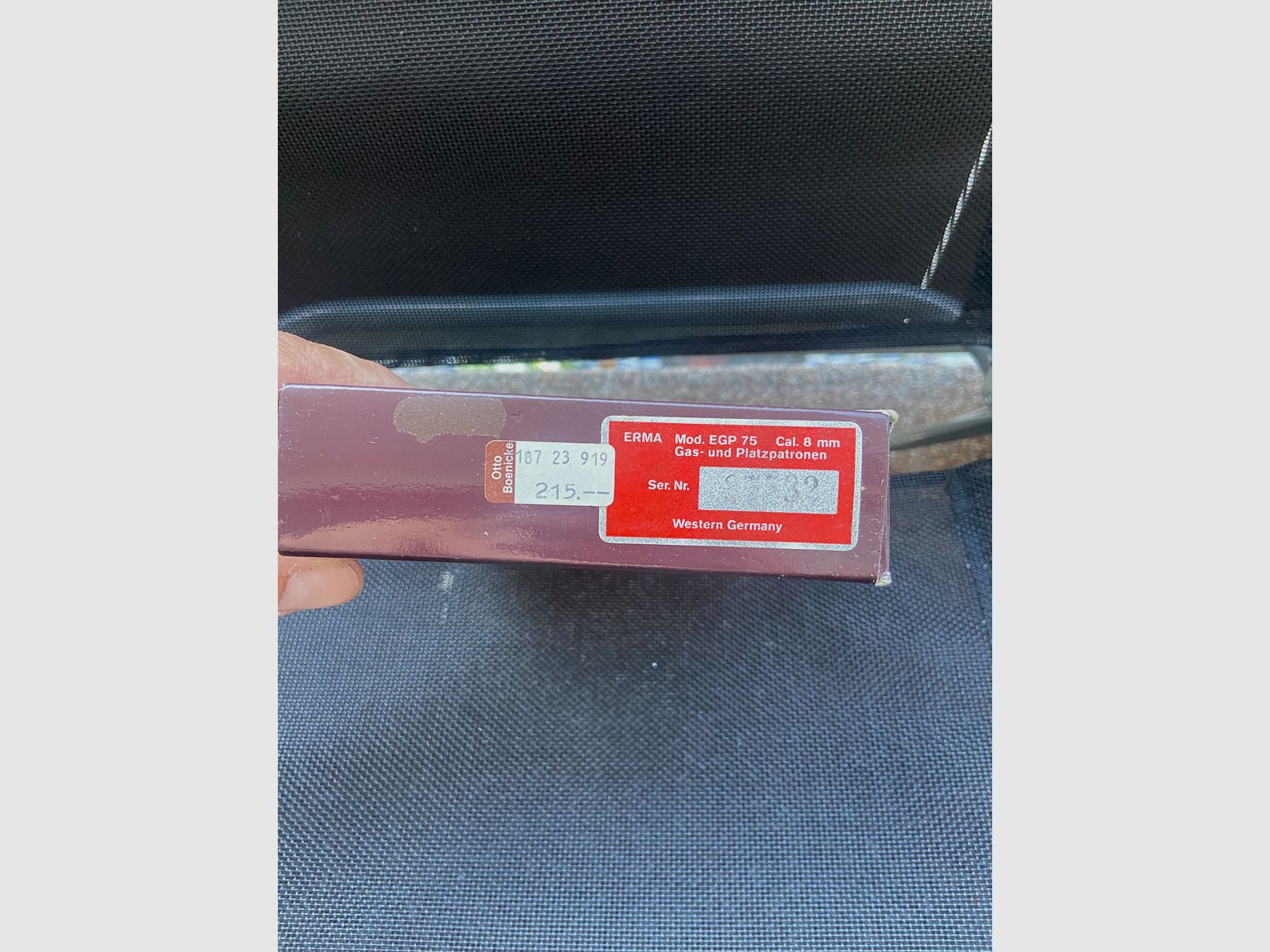 Sammlerstück: Erma EGP 75S (PTB 401 / Kal. 8mm) – Nummerngleiches Komplettset in OVP