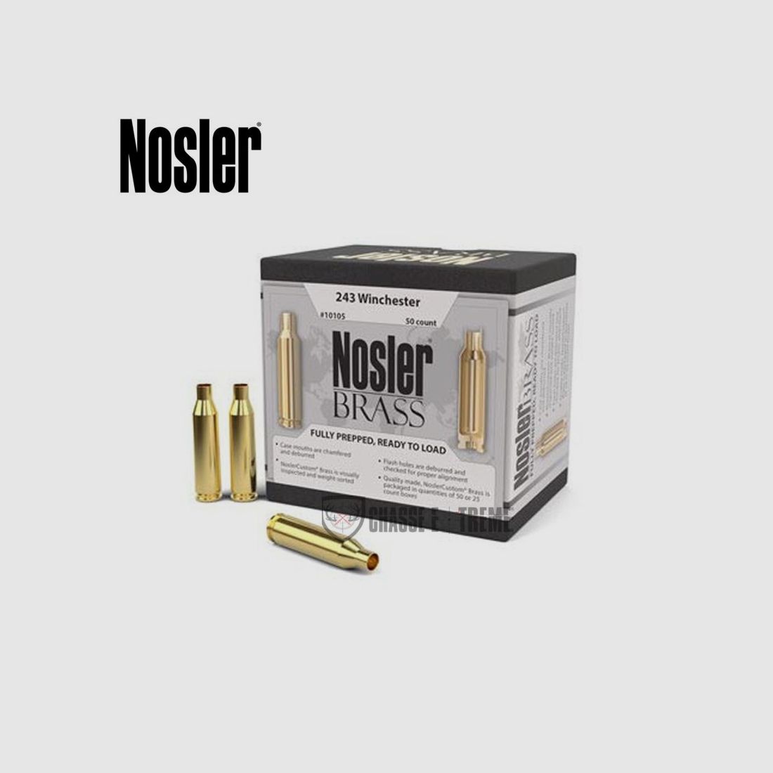 50 Cartuchos NOSLER Cal. 243 Win