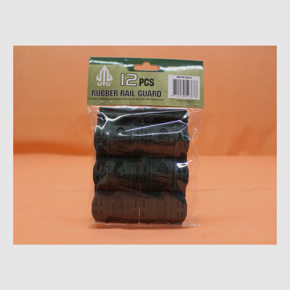 UTG - Leapers UTG Picatinny Rail Cover (RB-HP12G-A) Groene Volledige Profiel Rubber Rail Bescherming ca. 5cm lang/ VE 12 stuks