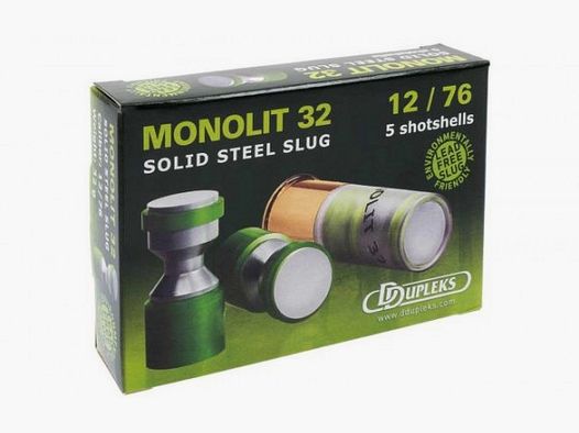 DDUPLEKS MONOLIT 32 - 12/76 - PROJECTILE EN ACIER - 5 COUPS