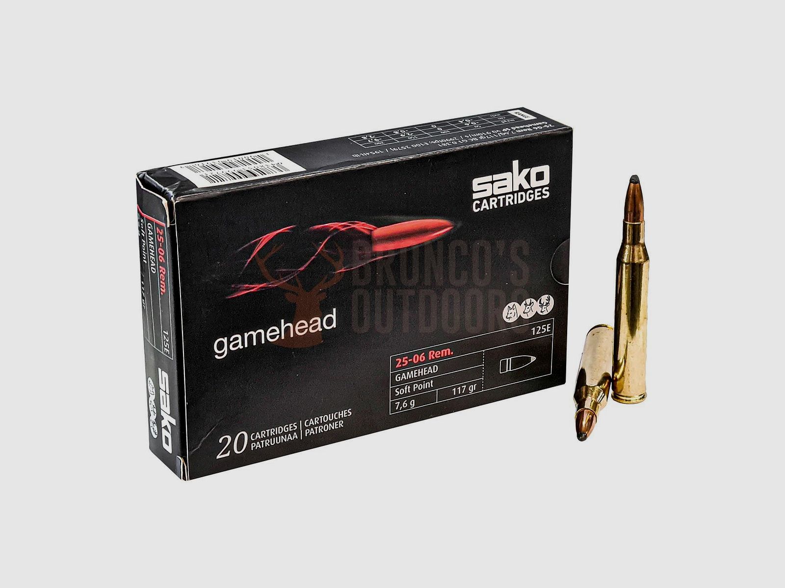 Sako Gamehead Kal. 25-06 Rem. - 7,6g / 117gr