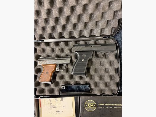 Schreckschuss SM modelo 80. y modelo 15. Coleccionista 8mm Rhömer