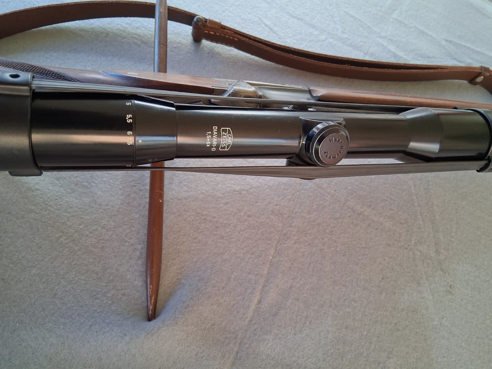 Langwaffe Sauer & Sohn Bockbüchsflinte 16/70 und 7x65R mit Zielfernrohr Zeiss Diavari 1,5-6 UND Einstecklauf