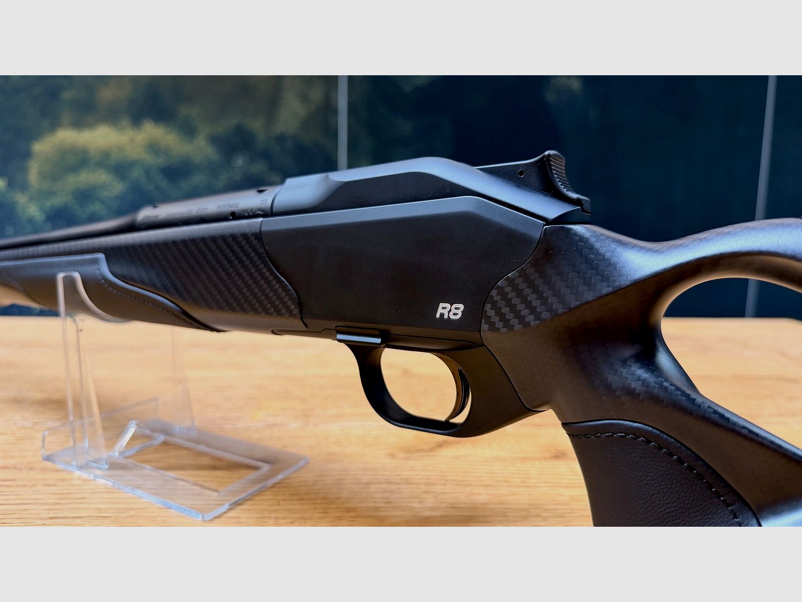 Blaser R8 Ultimate Carbon Leder Komplettwaffe / Kaliber wählbar / Logo silber / Standard Ausführung