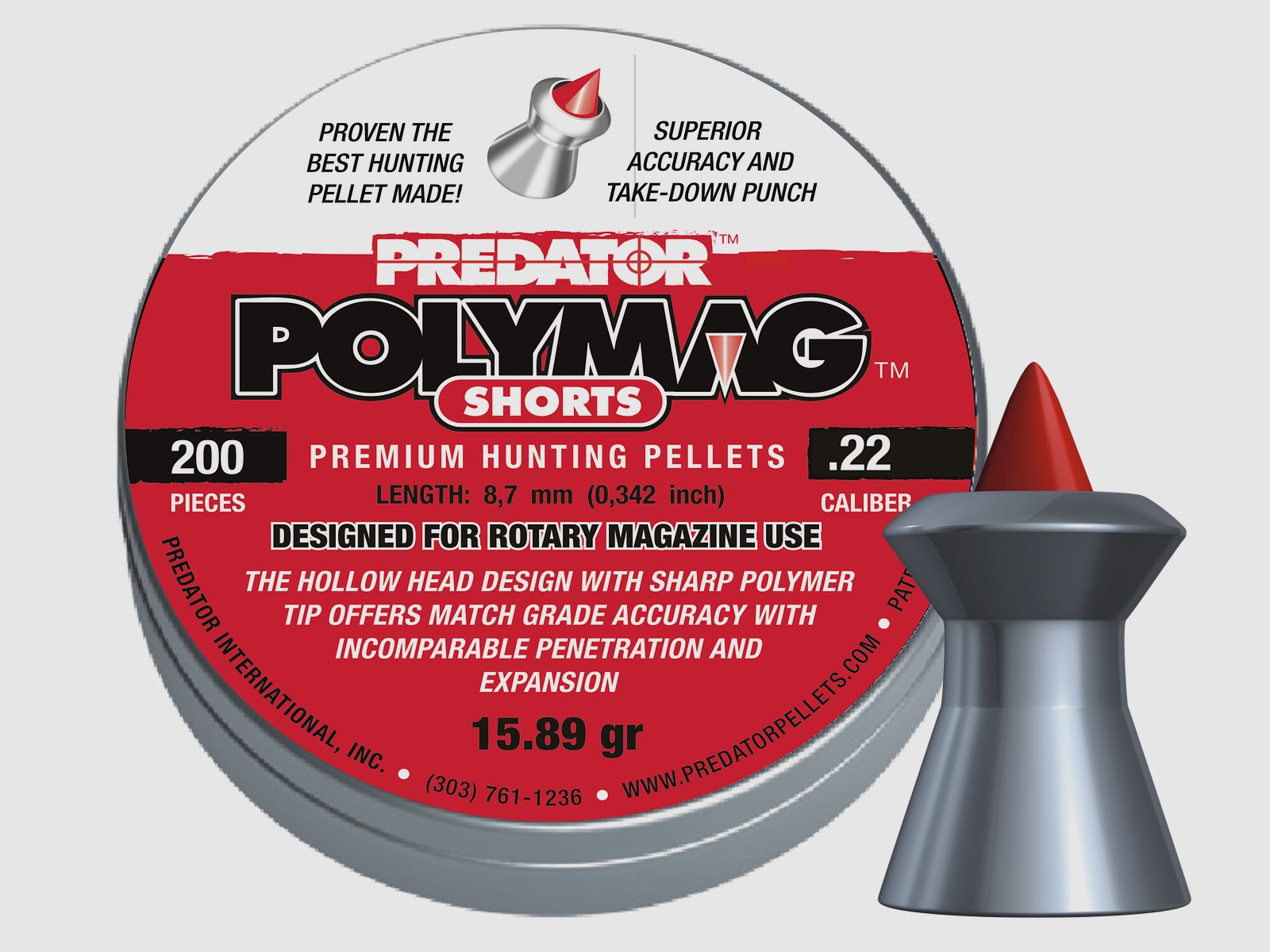 JSB Predator Polymag Shorts, Kal. 5,5mm,