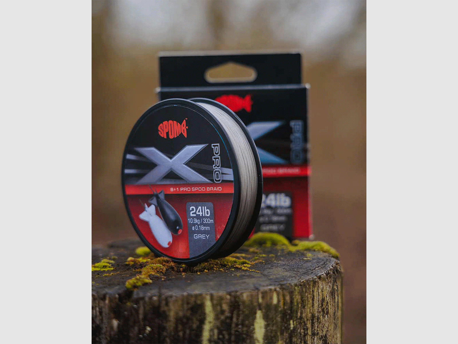 SPOMB – X 8+1 PRO SPOD BRAID GRIS 24lb 10.9kg / 300m Ø0.18mm, imagen 4 de 4